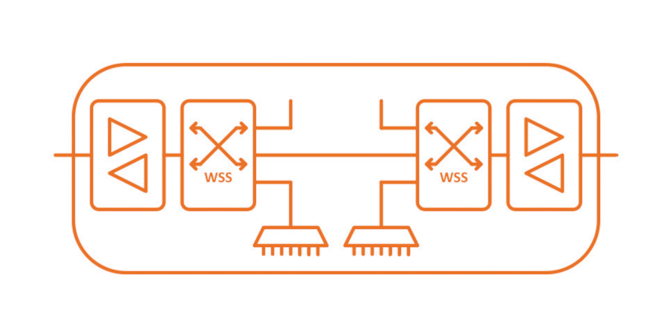 Сетевая архитектура Fix ROADM – 40/80/96 оптических каналов