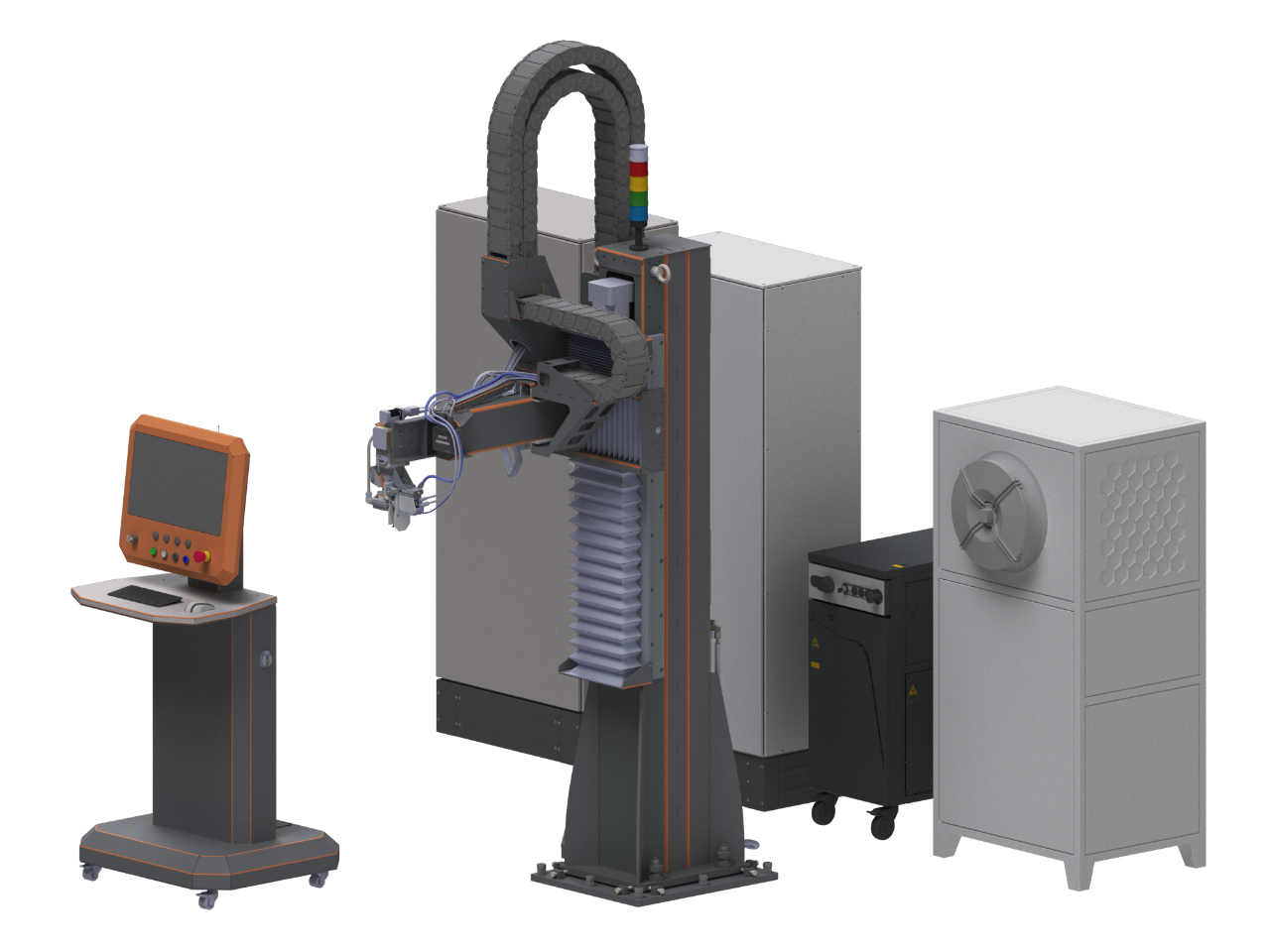 Лазерная сварочная колонна для тонкостенных труб FL-TPS